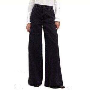 Madewell Black Wide Leg Jeans